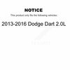 Mpulse Intake Engine Variable Valve Timing VVT Solenoid For 2013-2016 Dodge Dart 2.0L SEN-2VTS0024